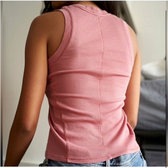 NWT Free People U Neck Tank in Oh Bloom - Picture 4 of 5